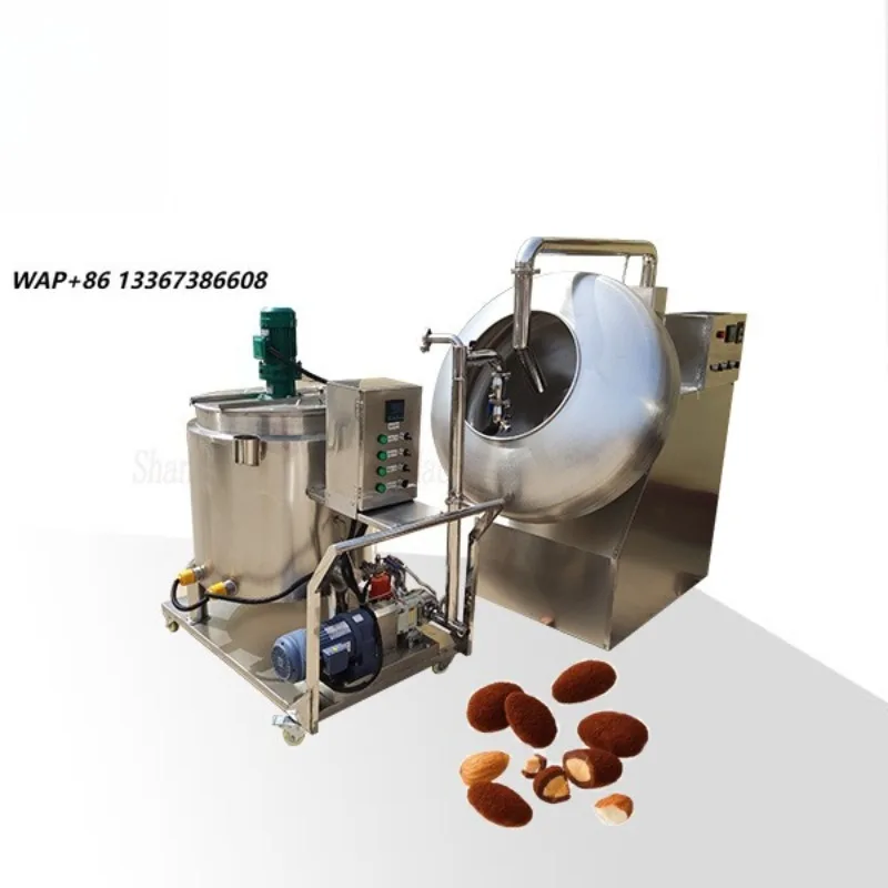 Automated Multifunctional Chocolate Peanut Nut Coating Machine