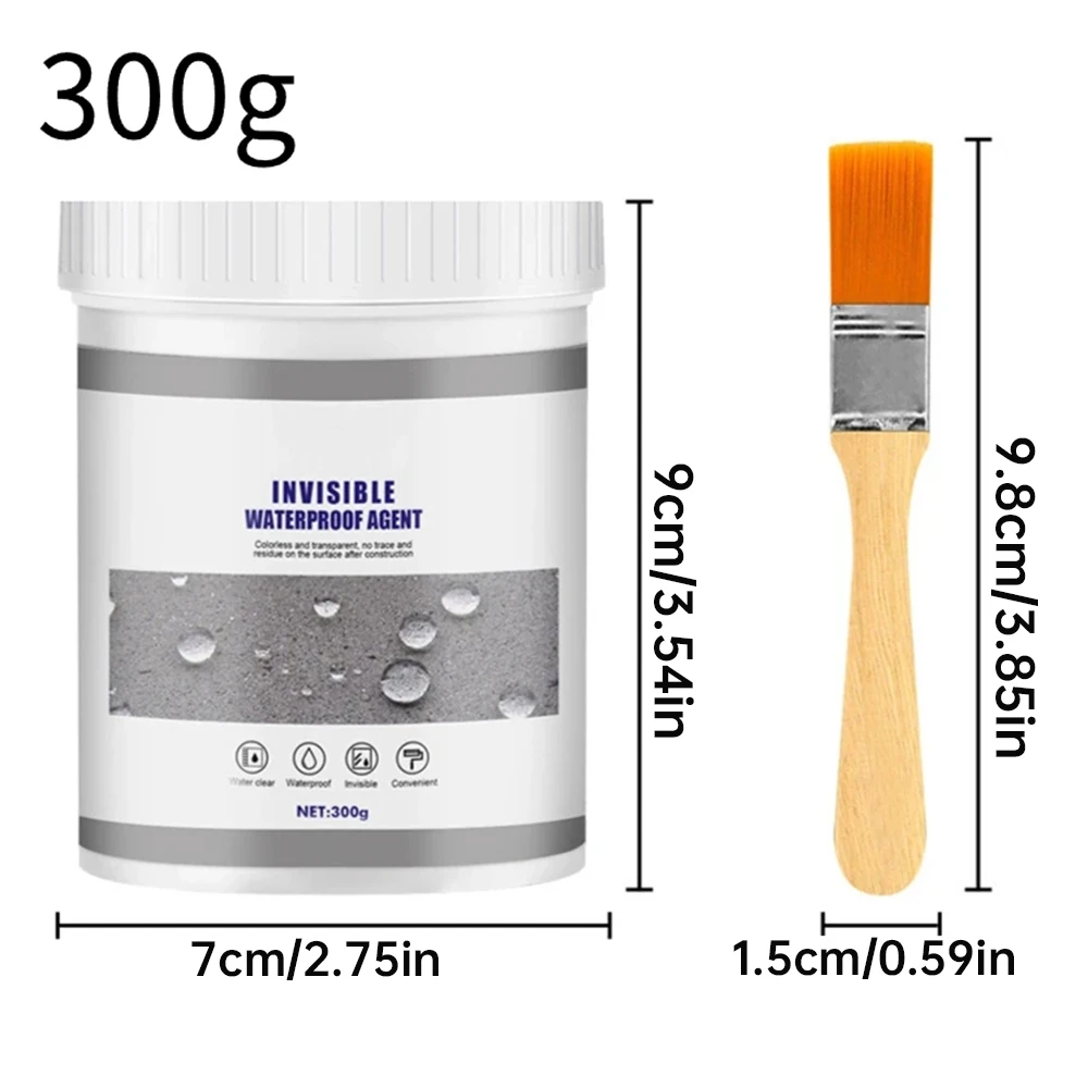 Agente sigillante impermeabile invisibile da 300g agente di rivestimento sigillante trasparente adesivo senza perdite strumento di riparazione domestica sigillante forte