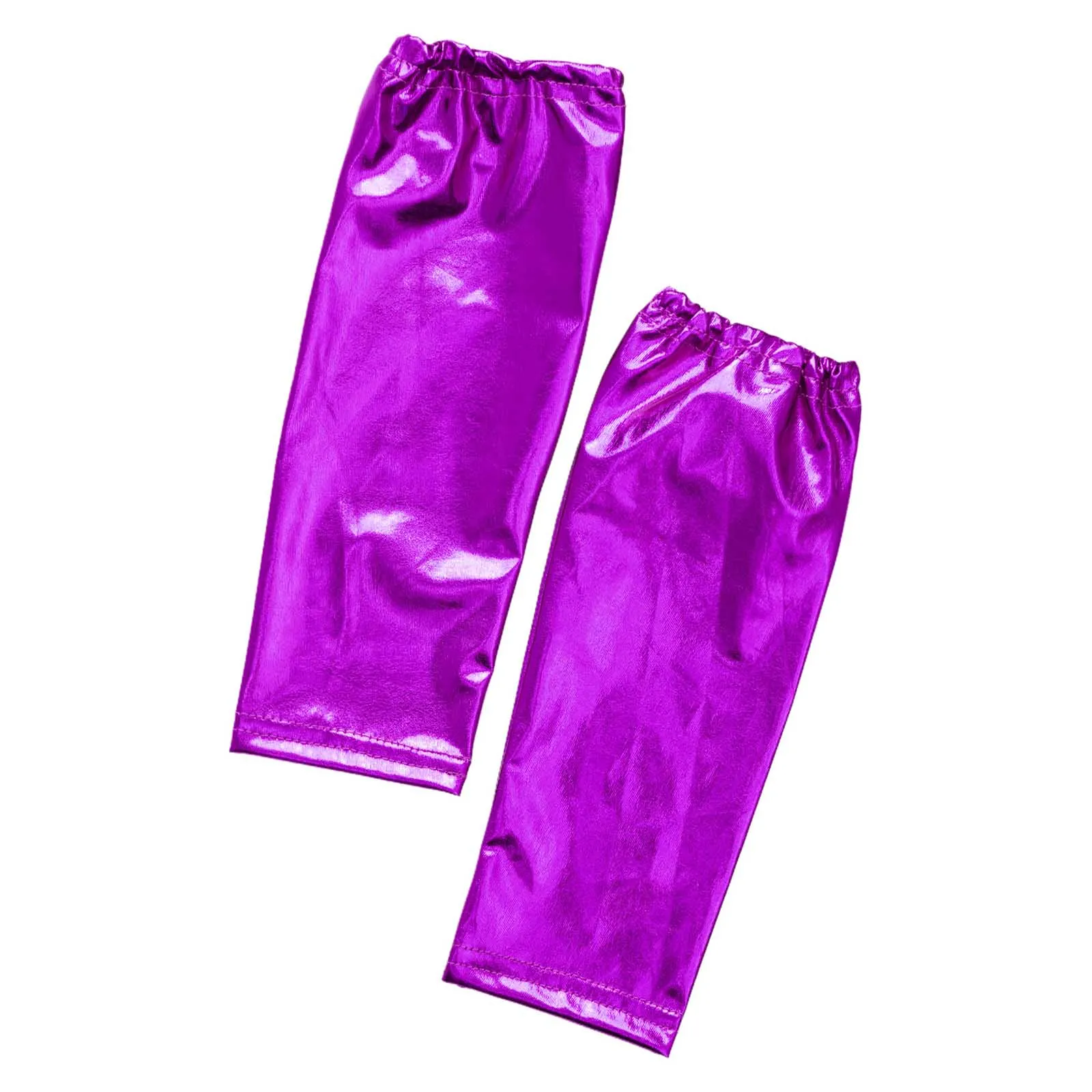 1 Pair Dance Gloves for Kids Girls Boys Shiny Metallic Cheerleading Dance Props Carnival Party Performance Costume Accessories