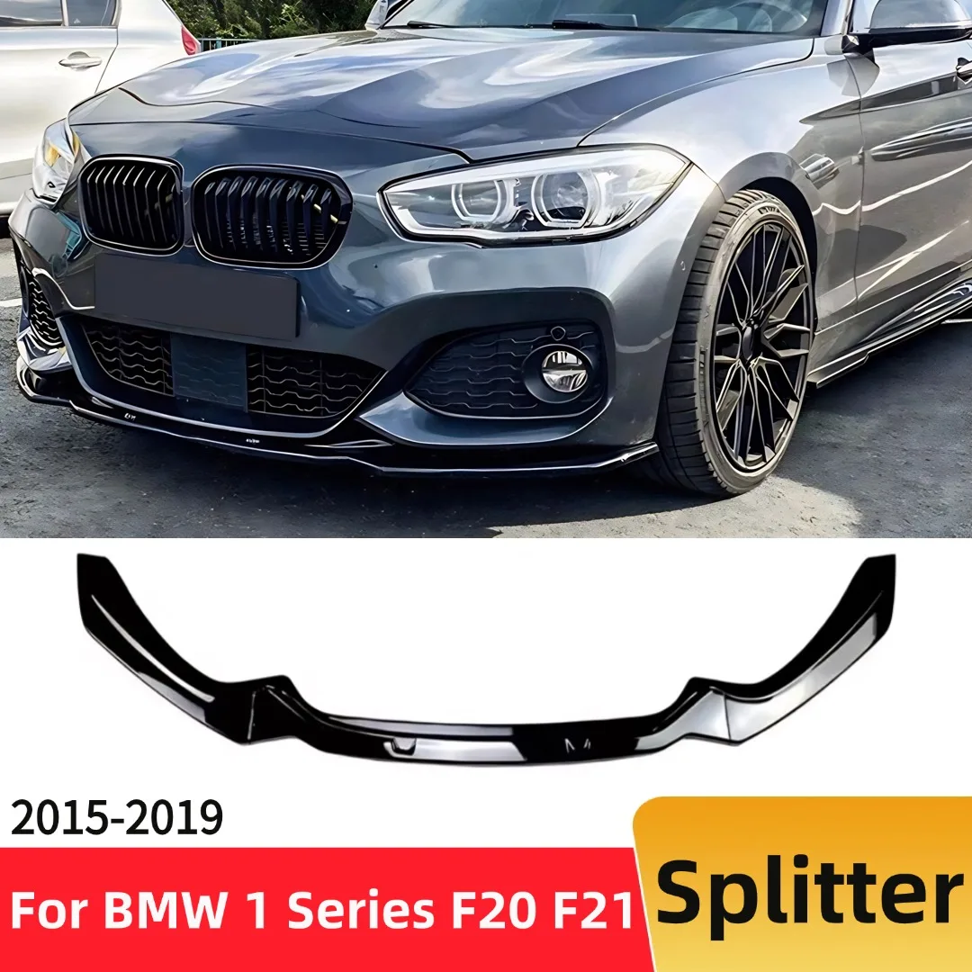 

For BMW 1 Series F20 F21 LCI M-Pack 2015-2019 Front Spoiler Splitter Bumper Lip Chin Air Dam Exterior Parts Tuning Accessories