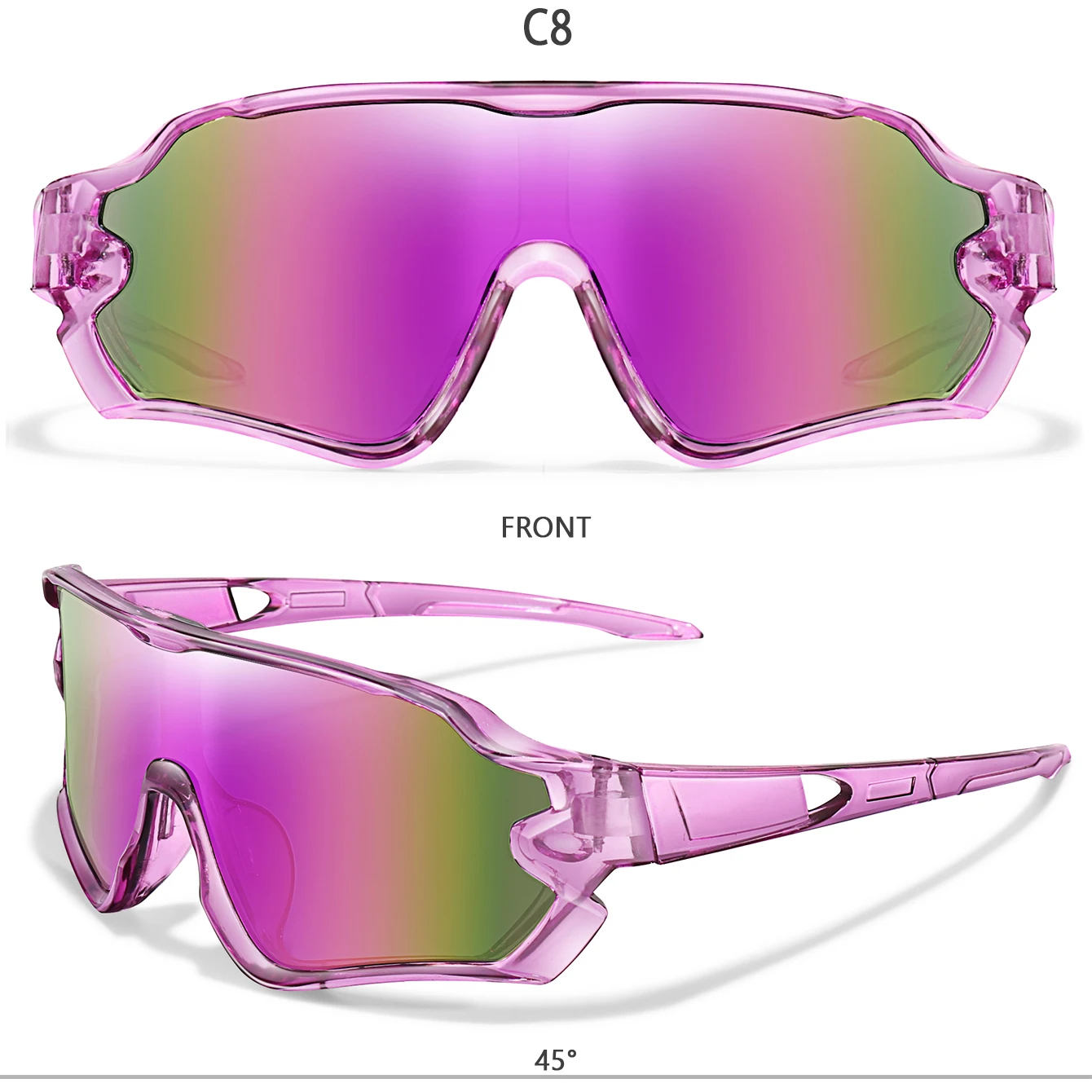 9-15 Jahre alte Kinder Radfahren Sonnenbrillen Jungen und Mädchen Outdoor-Sport Reiten UV400 Campingbrille Angeln Fahrrad Kinder Brillen – Detail 15