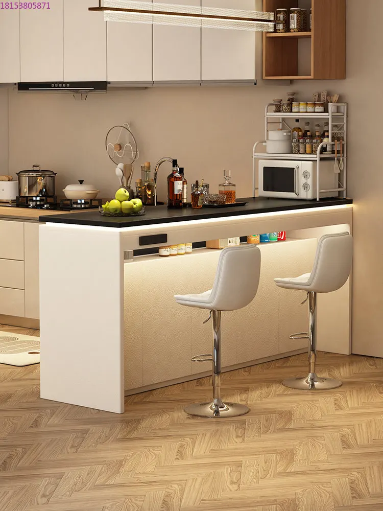 Living room sofa partition bar counter long table light luxury high sense home horizontal hall sofa back mountain