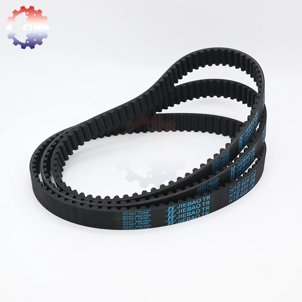 HTD 8M Rubber Belt Length 184mm to 592mm 8M Timing Belt Width 15mm 20mm Loop Belts 25mm 30mm 40mm 50mm HTD 8M Synchronous Belt