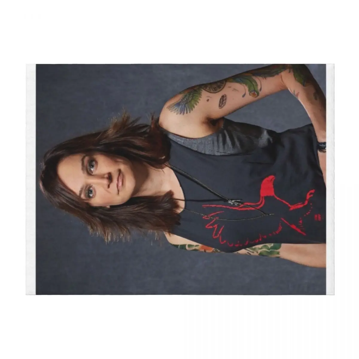 

Nicole Da Silva as Franky Doyle Throw Blanket Luxury Brand blankets and throws Tourist Polar Blankets
