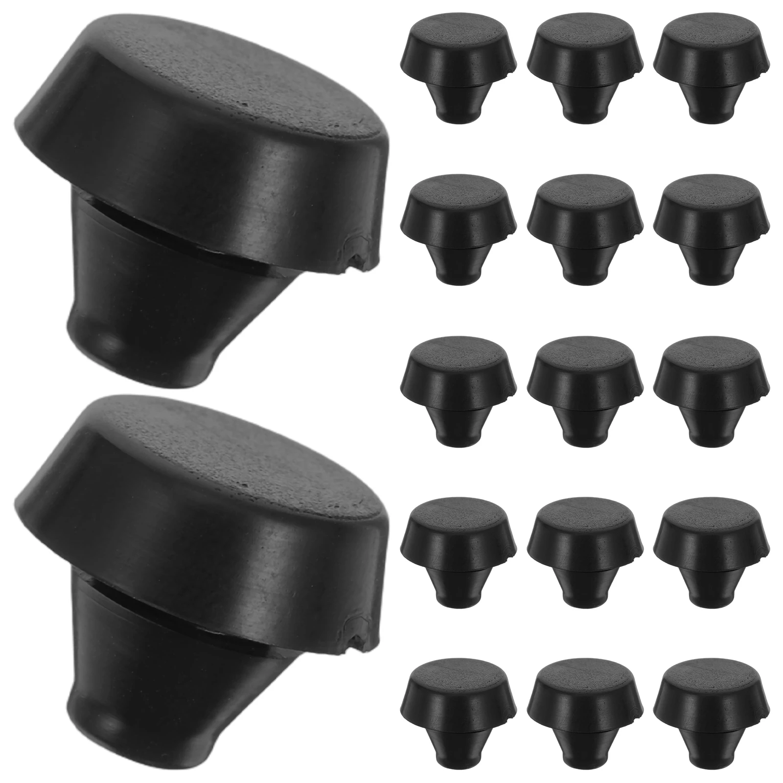 

20pcs Rubber Plugs Hole Stoppers Leak Proof Floor Dry Anti-Slip Sturdy Durable Soft Material Easy Installation Bathroom Kitchen