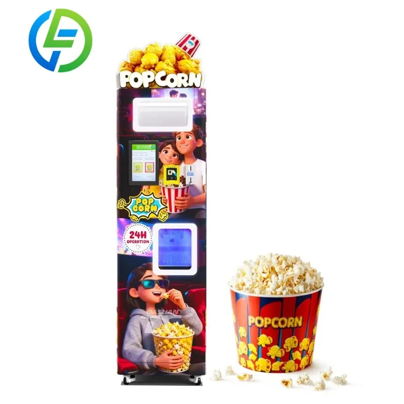 Customized Automatic Commercial Popcorn Maker Machine De Popcorn 24-Hour Operation Self-service Popcorn Vending Machine
