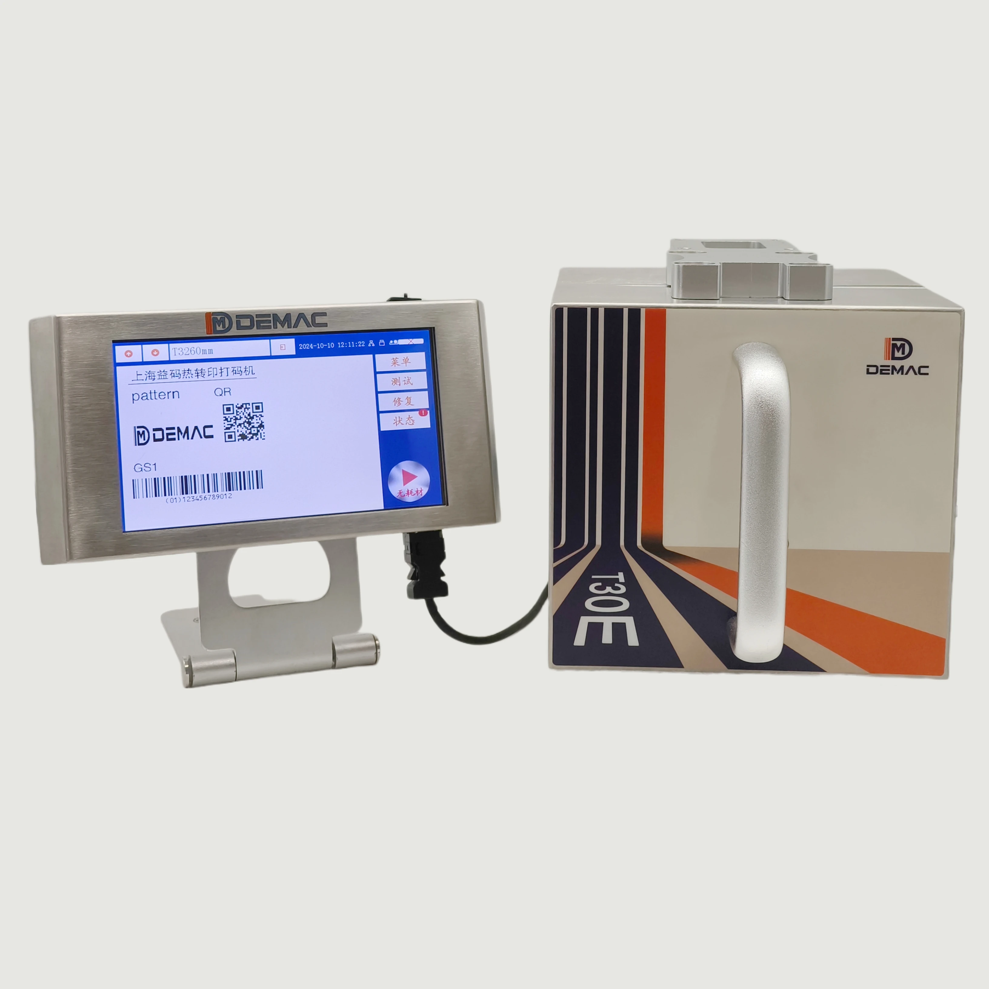 Demac Food Industrial Thermal Transfer Overprinter 32mm Electric TTO Coder for Film Automatic Date Shift Number Code Printing