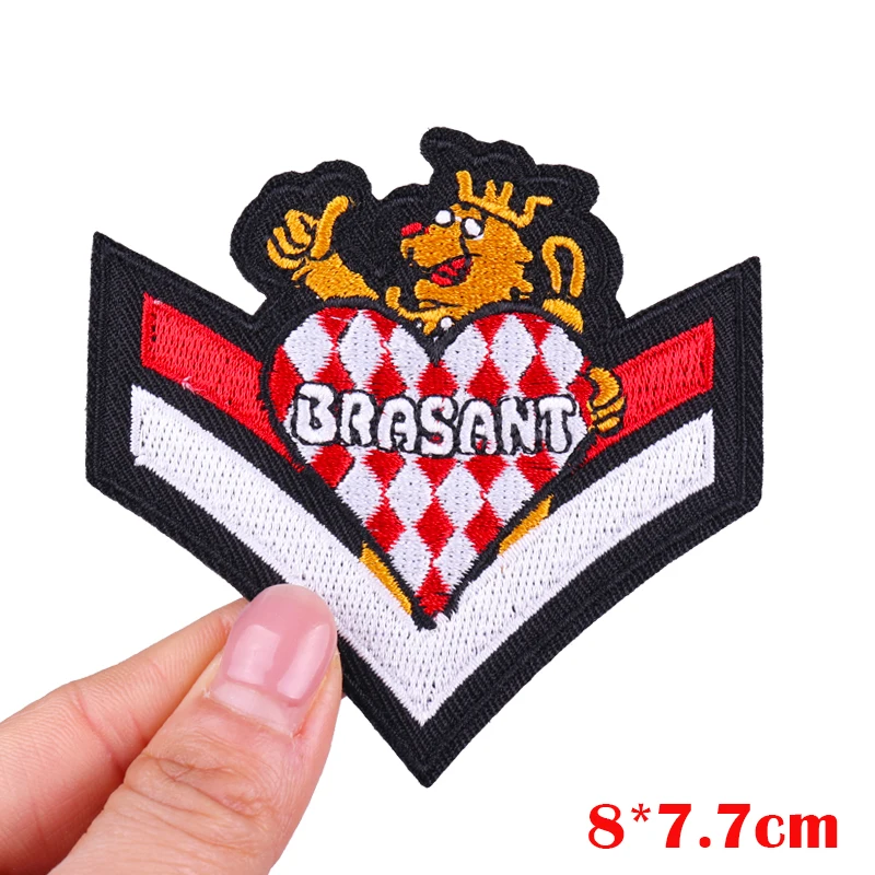 Nederland Carnaval Borduurpatch Kruikenstad Embleem Patch DIY Opstrijkbare Patches Voor Kleding Kikker Patches Naai/Strijkstickers