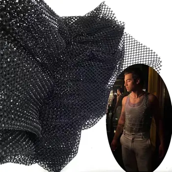 2025款奢華非洲雪紡蕾絲布料,高品質鏤空花卉刺繡,鑲嵌水鑽,適用於婚禮派對禮服布料 10 最佳銷售 水晶織物 - №7