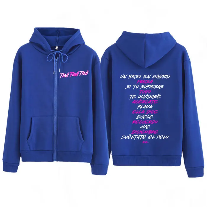 2025 رائجة البيع تيني موضة الجرافيك سستة هوديس الرجال النساء موضة البلوز بأكمام طويلة الجمالية زمم سترة مروحة الهدايا #5