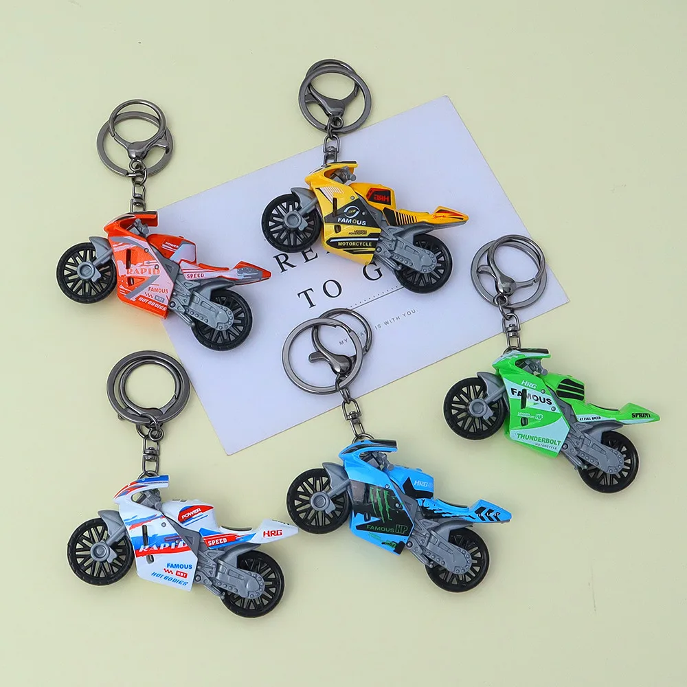 Cool Off-Road Motorbike Key Ring Exquisite Simulation Motorcycle Keychain Men Car Key Holder Gifts