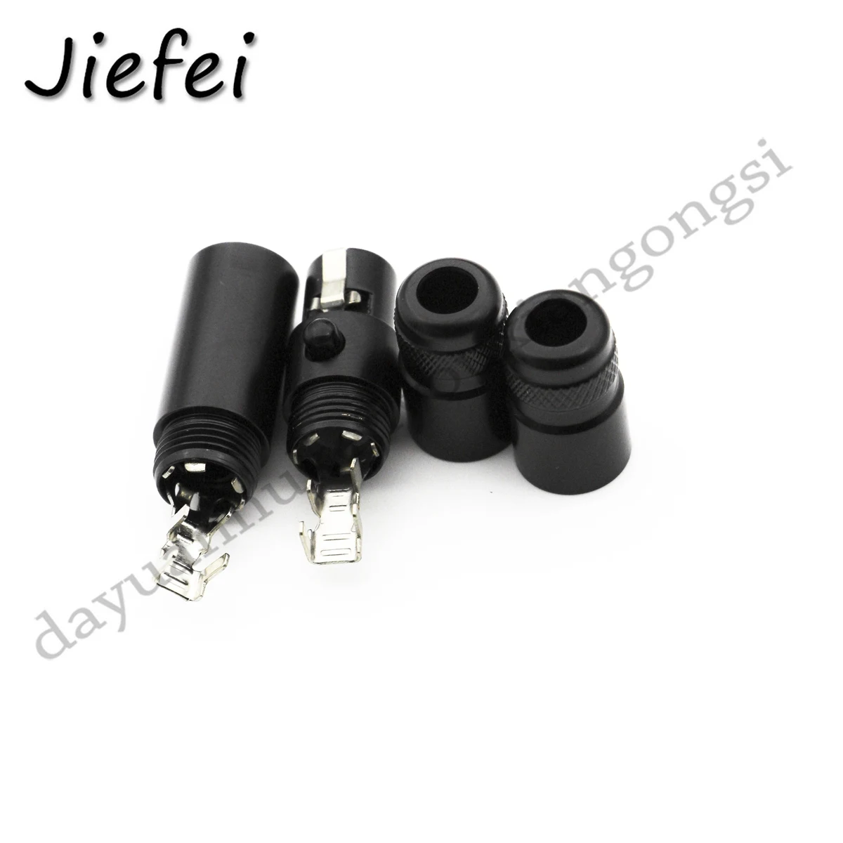 Imagem -04 - Metal Mini Xlr Macho e Fêmea Plug Conector de Áudio Jack Cabo de Solda Faça Você Mesmo 3p 4p 5p 6p 2050 Pcs Novo de Alta Qualidade Preto