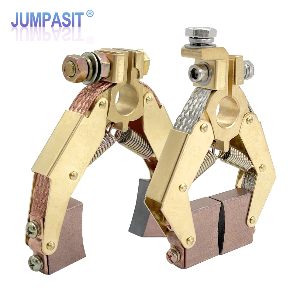 12.5x32mm 100A Brass Carbon Brush Holder 380V High Power J164 V Shape Motor Generator Kits Jumpasit