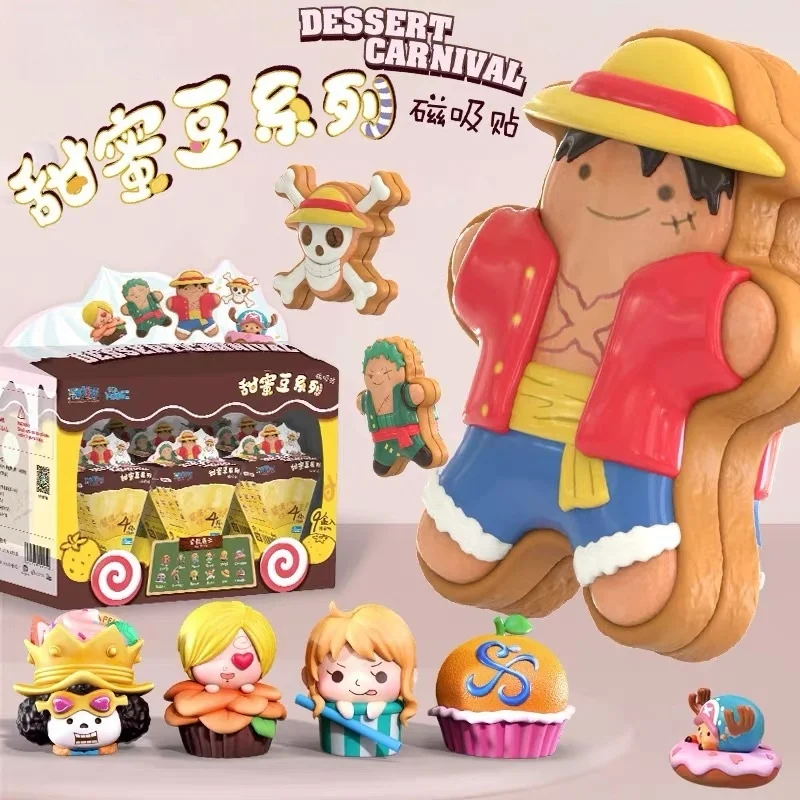 

In Stock Genuine Sweet Bean Series Blind Bag Magnetic Refrigerator Sticker O-N-E-Piece Peripheral Granule Ornament Kawaii Gifts