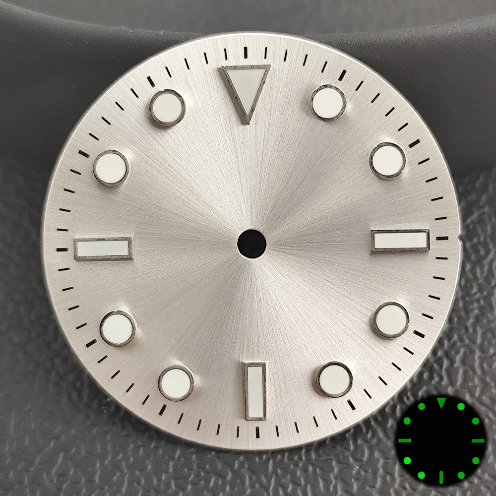 อุปกรณ์เสริมนาฬิกา NH35 dial SUB ไม่มีหน้าต่างปฏิทิน 28.5 มม.เหมาะสําหรับ NH35/36 การเคลื่อนไหว C3 dial