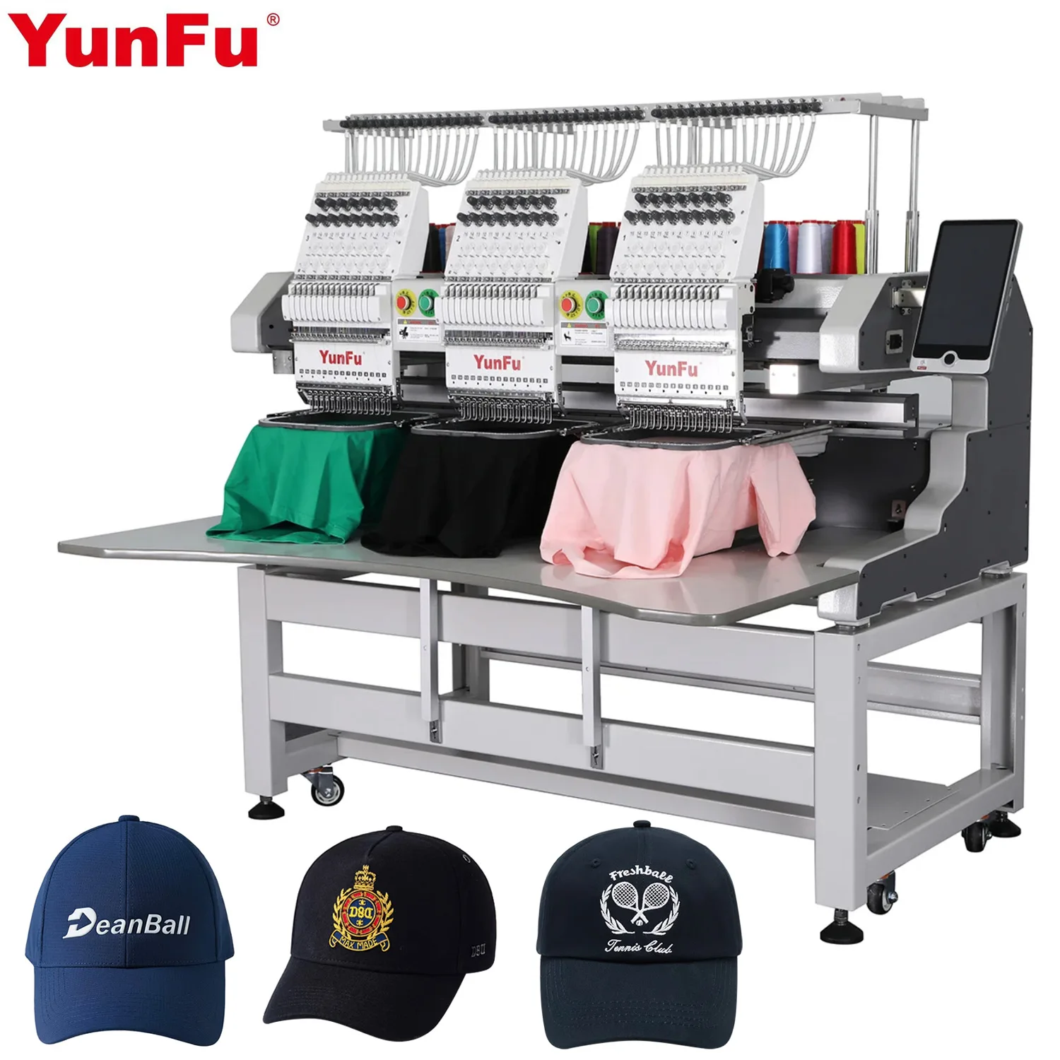 12-Needle Industrial Embroidery Quilting Machine Bearing Computerized Operation 400x450mm Embroidery Area Long Service Life