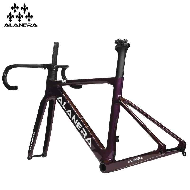 

Велосипед шоссейный Chameleon Purple Luo New ALANERA с рамой из карбонового волокна, дисковыми тормозами и рулем Windmill