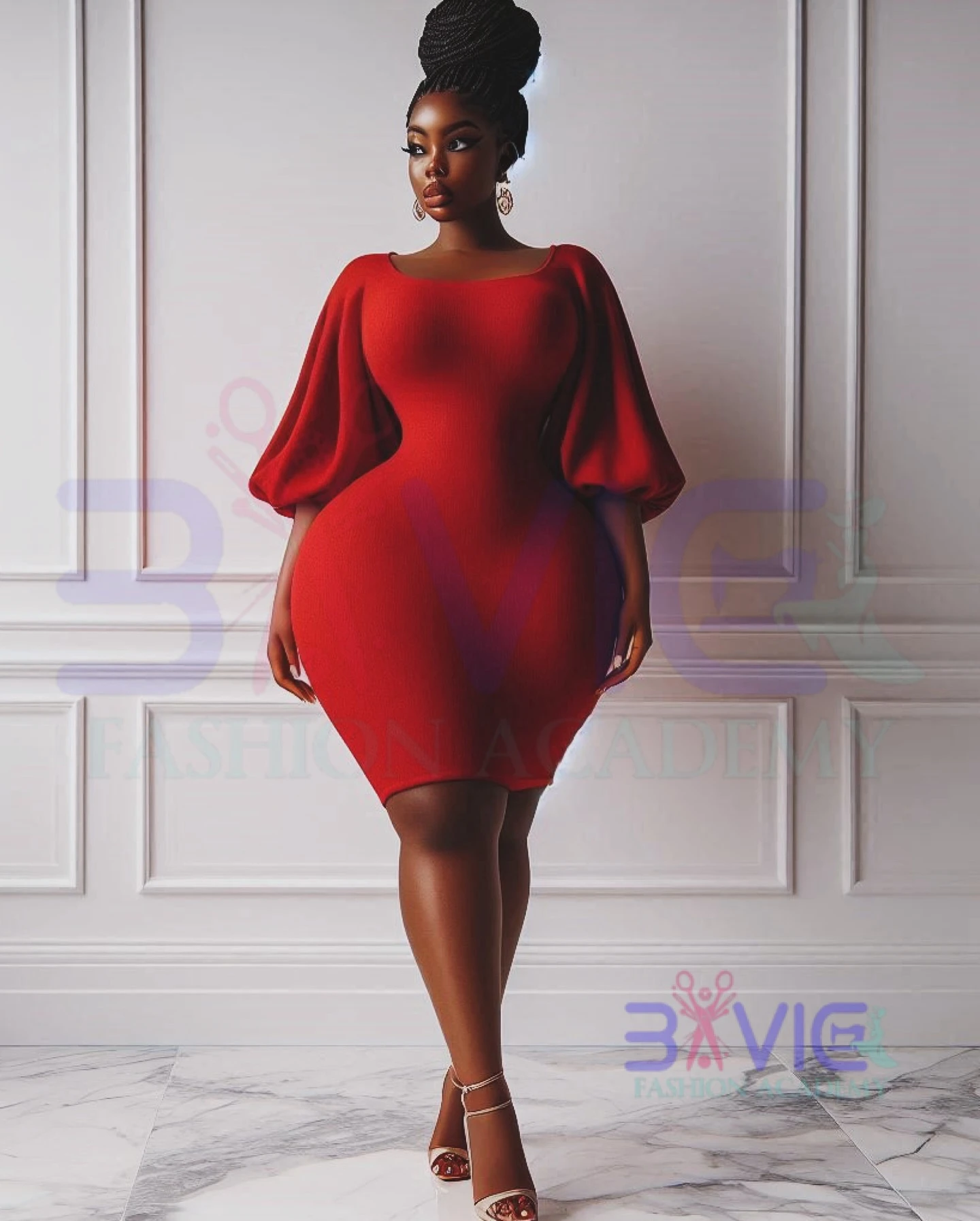 Red Satin African Dresses for Women Summer Elegant Women Half Sleeve Knee-length Dress Dashiki African Clothes Women Oversize