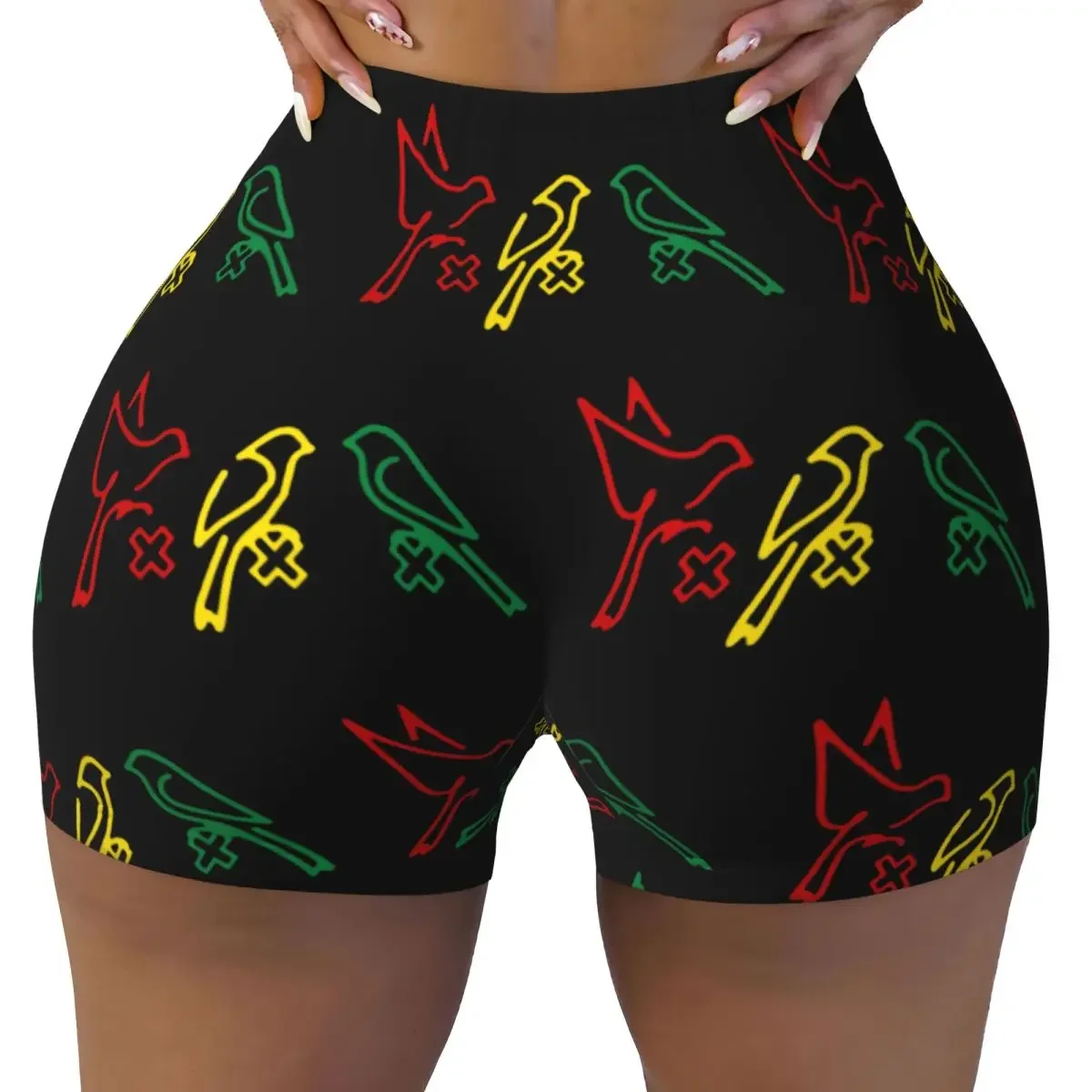 Custom BOB MARLEY AJAX Yoga Shorts Women Gym Workout Running Athletic Volleyball Biker Shorts