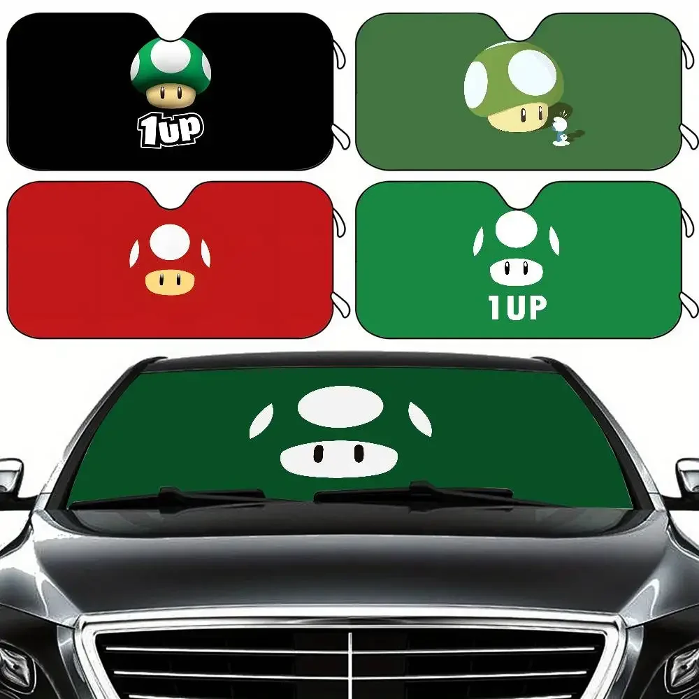 

1-up Mushroom Car SunShade Car Window Windscreen Cover Sun Shade Auto Sun Visor