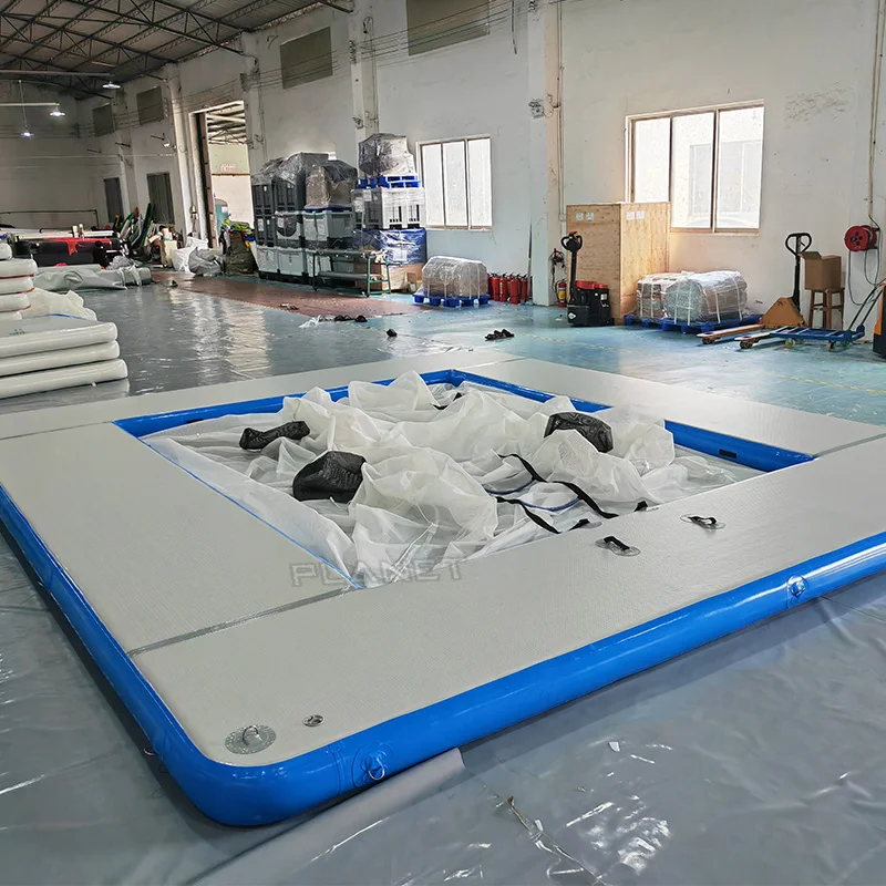 Durable Popular Outdoor Inflatable Water Platform Airtight Swimming Pool Inflatable Sea Pool for Sale