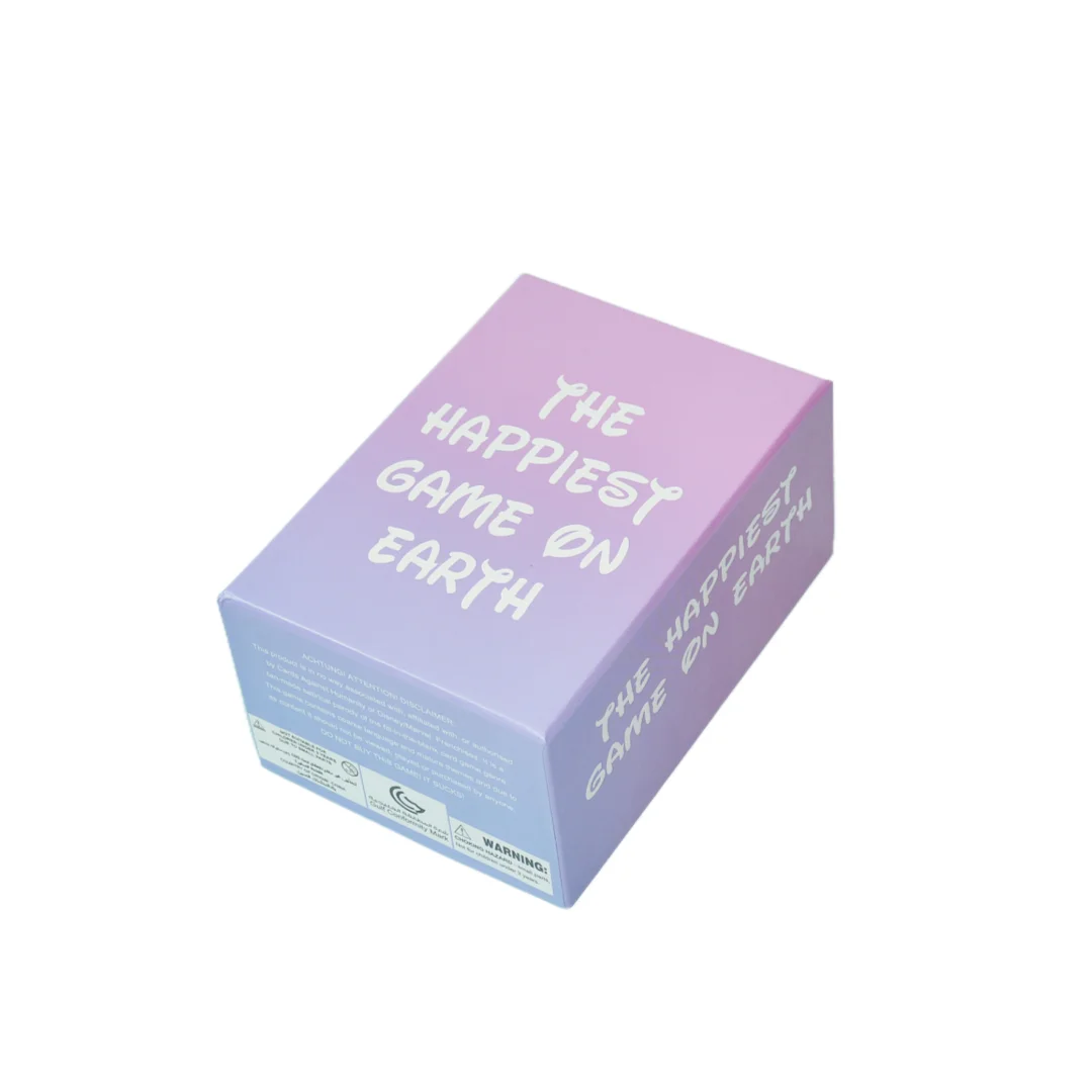 《Le jeu le plus heureux sur Terre》 Jeu de société version anglaise, Jeux de soirée pour la nuit des jeux, Jeu de cartes, Jeu interactif, Convient comme cadeau, Convient pour Halloween, Noël