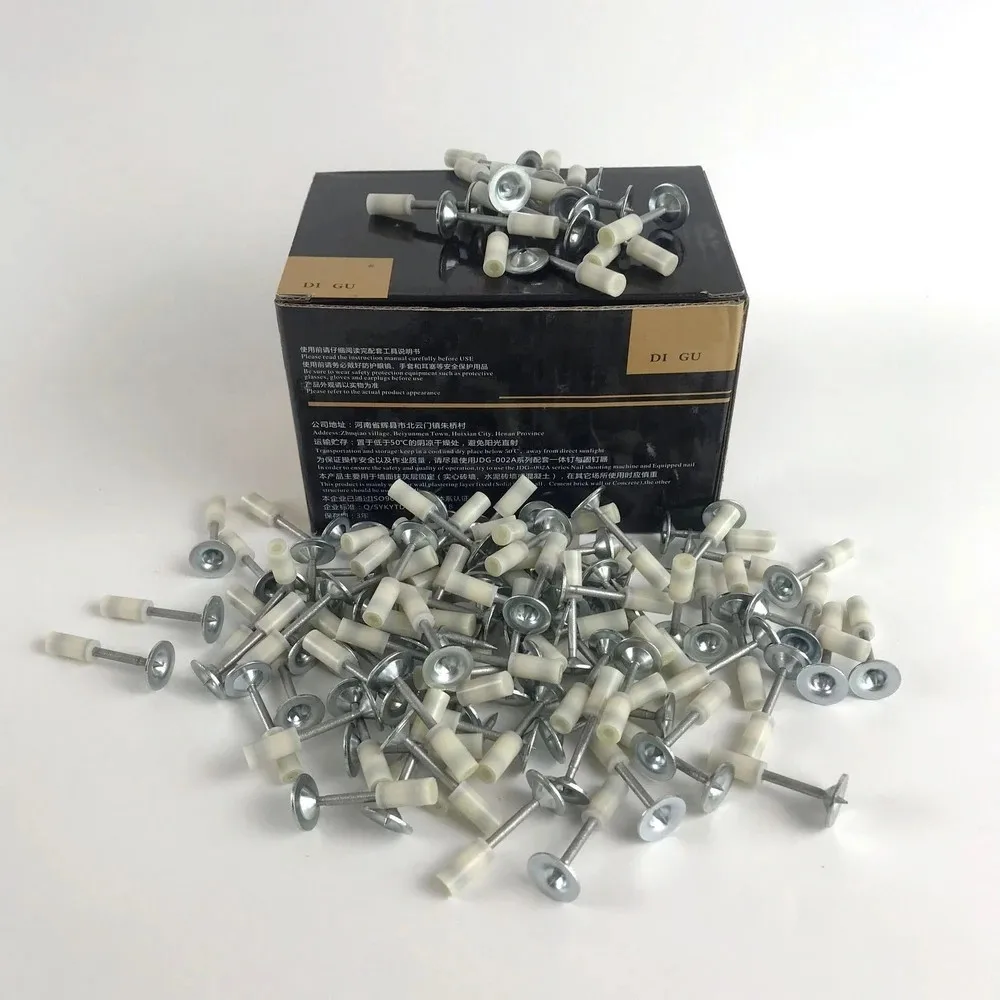 

50/100/200PCS Nails Fits Manual Tufting Gun Steel Rivet Tool Concrete Wall Anchor Wire Slotting Nails Device Tool Parts