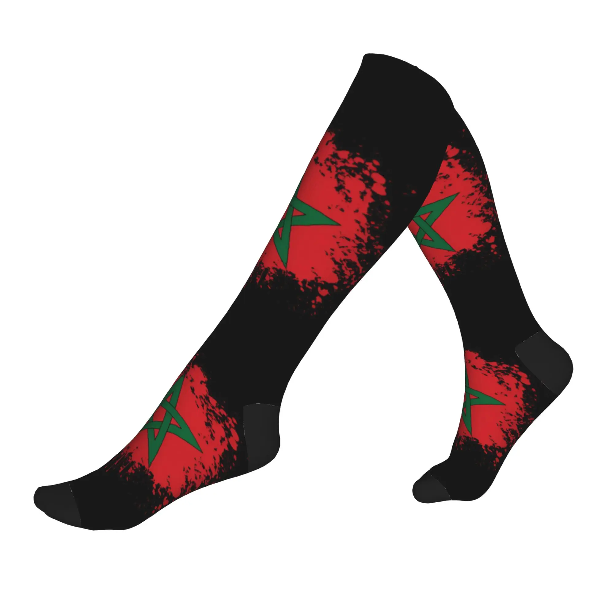 

Fashion Printing Marokko Morocco Flag Socks for Women Men Stretchy Summer Autumn Winter Moroccan Sports Compression Socks