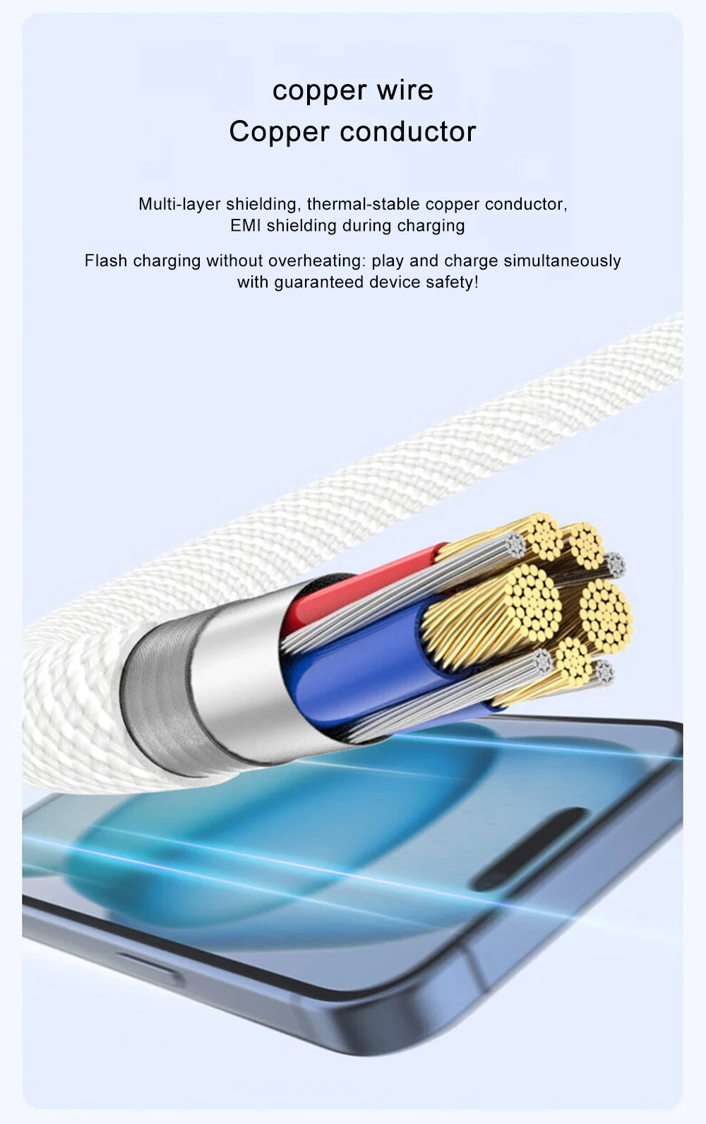 PD 60W USB Cable For Apple iPhone 17 16 11 12 13 14 15 Pro Max 17 Air USB Type C Cable Fast Charging Date Wire Phone Charge Line