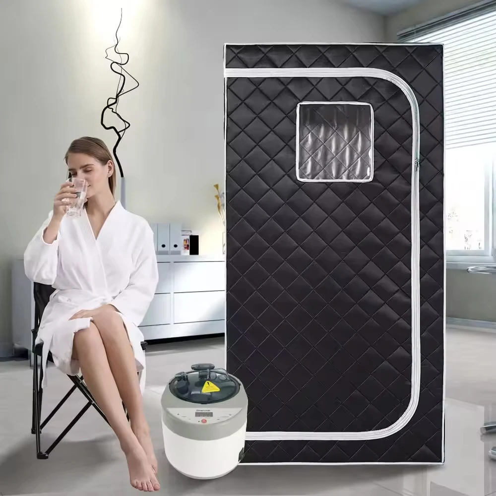 Home Use Full Body Sauna Spa Tent 60 Degree Hot Heating Portable Foldable Weight Loss Sauna Cabin