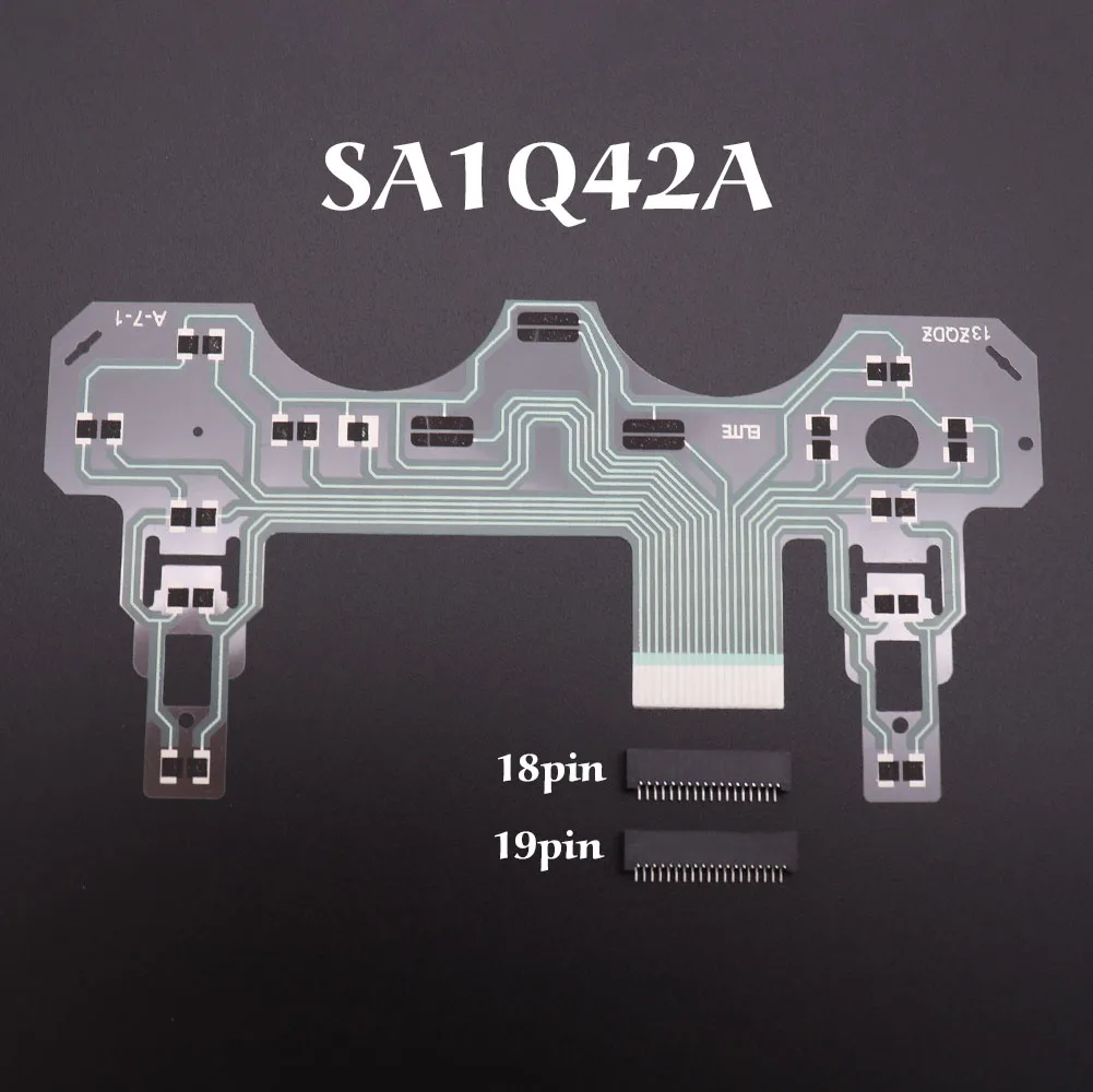 TINGDONG Controller Repair Parts PCB Ribbon Circuit Board 18Pin SA1Q42A for PS2 Dualshock 2 w/ 18pin Or 19Pin Socket Connector