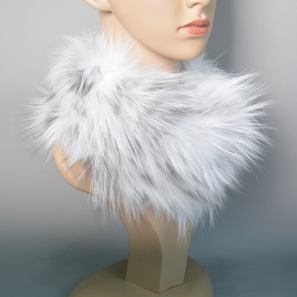 Winter Fox Fur Neck Warmer High Quality Knitted Natural Fluffy Headband Fashion Ring Scarf Brand Women Real Fox Fur Ring Scarves