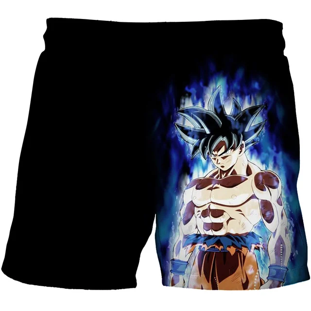 

Лето 2022, хит продаж, дизайнерская серия, детские/взрослые шорты Dragon Ball Sun Wukong Super Saiyan, шорты с анимационным элементом, стиль