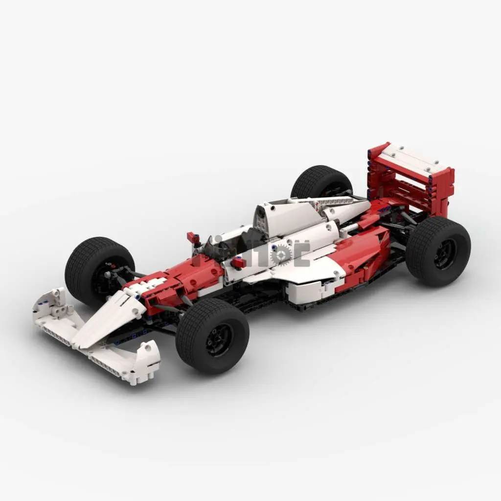 Moc-101407 Elton Senna F1 racing app telecomando 819 pezzi descrizione elettronica splicing building block technology assembly