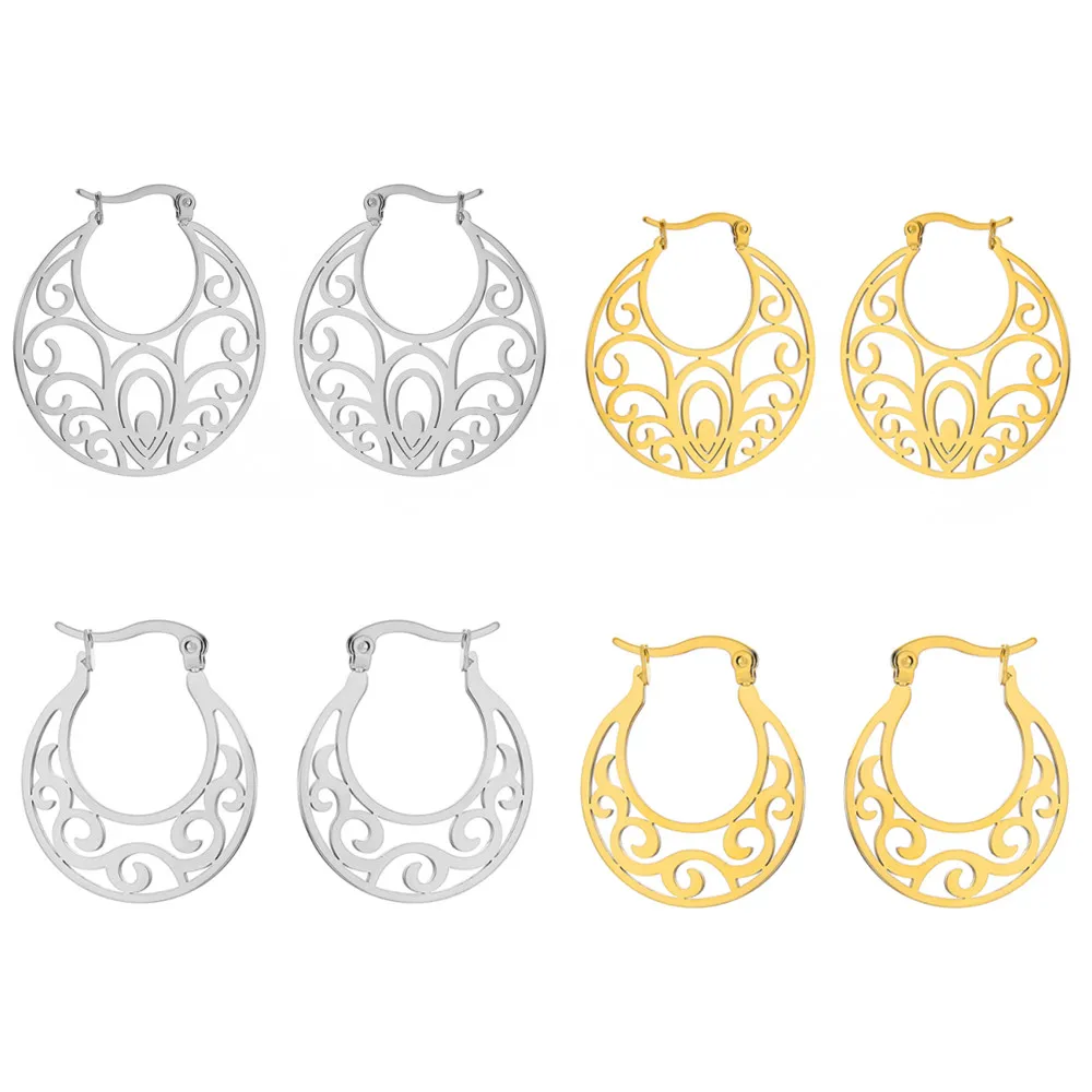 Vintage Hohl Ethnische Runde Hängende Ohrringe Für Frauen Weibliche Cane Vine Blatt Tropfen Ohr Ornamente Hochzeit Schmuck Zubehör Geschenk – Detail 11