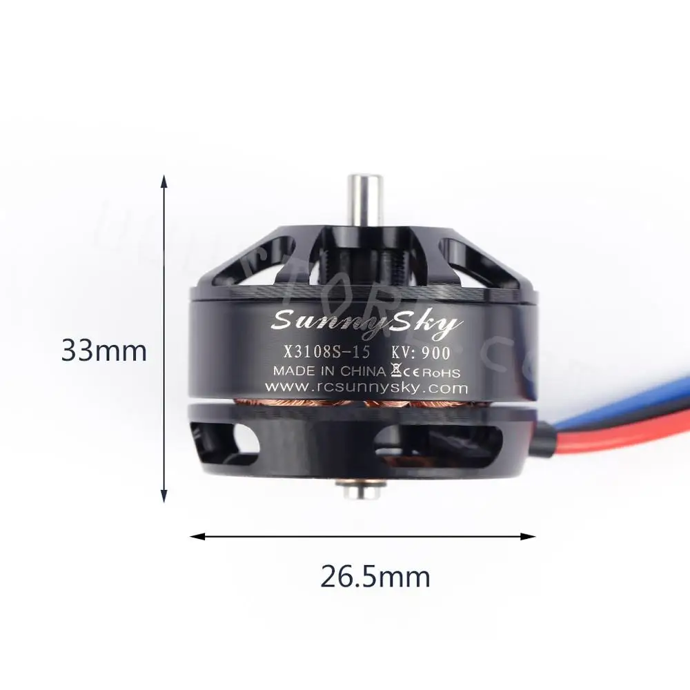 1/2/4PCS SUNNYSKY X3108S 720KV 900KV 325W Outrunner Brushless Motor Efficient Shaft Disk Motor for Multi-rotor Quad-copter