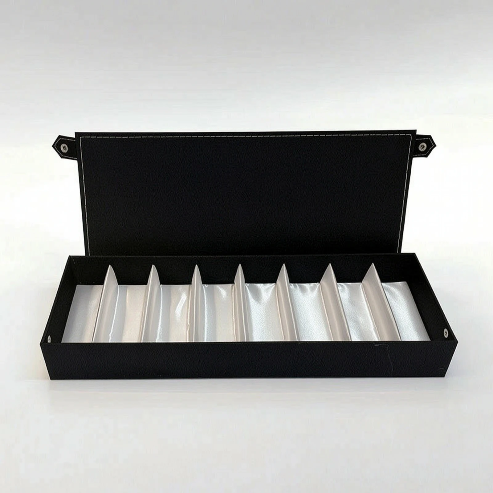 Glasses Storage Case with Lid Structured Eyewear Display Box Sunglass Organizer Case Slim Multiple-Pair Glasses Holder Elegant
