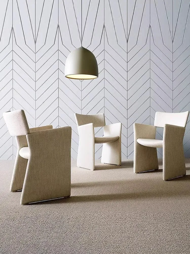 

minehouse designer backrest, crown chair, dining chair, simple modern Internet celebrity ins, home dining table chair
