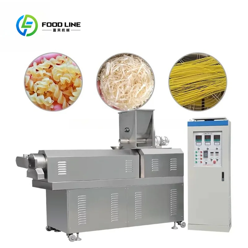 Custom Industrial Pasta Production Line, Extrusion Processing Equipment for Macaroni and Spaghetti Making