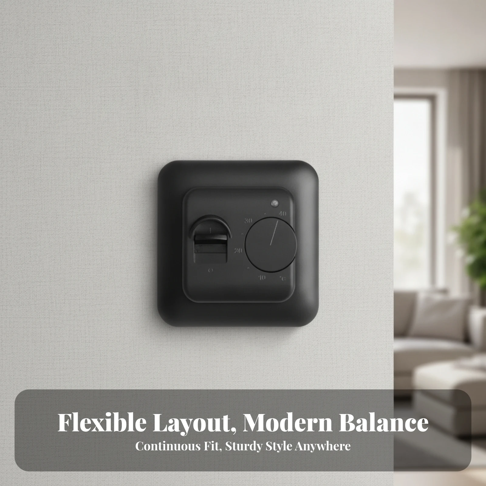 Floor Heating Thermostat 16A Electric Thermostat with Floor Sensor Flame Retardant Accurate Temperature Control for Home