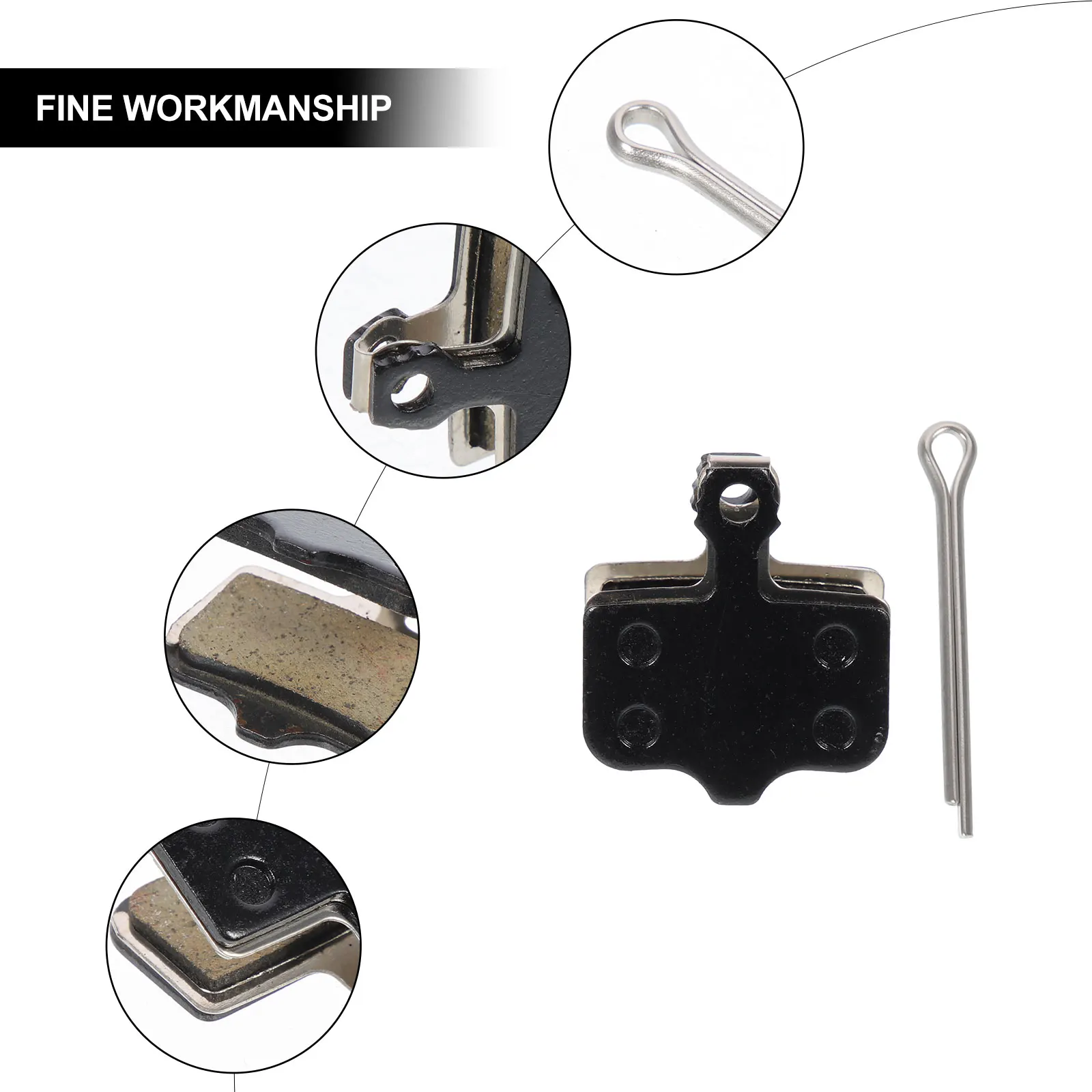 

Brake Pads Improved Braking Power Bicycle Cycling Bike Disc Pe Replacement