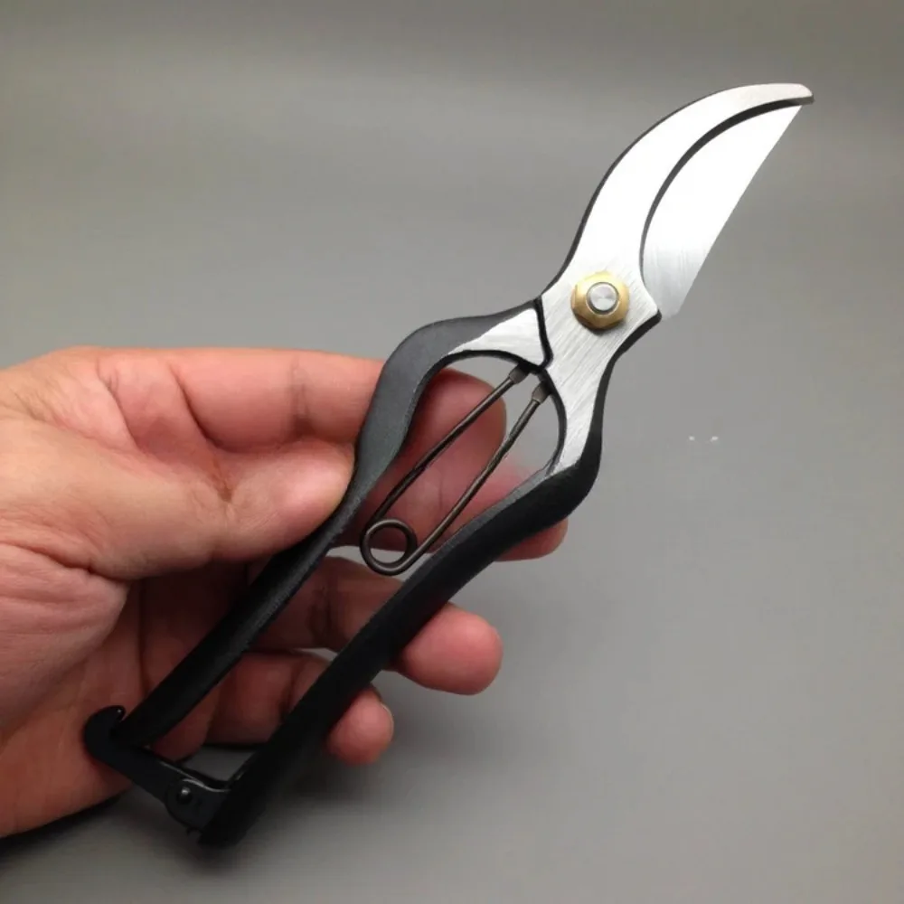 

200mm Branch Scissors Gardening Pruning Shears Handmade High Carbon Steel One-piece Forging Heavy Duty Plant Trimming Tools