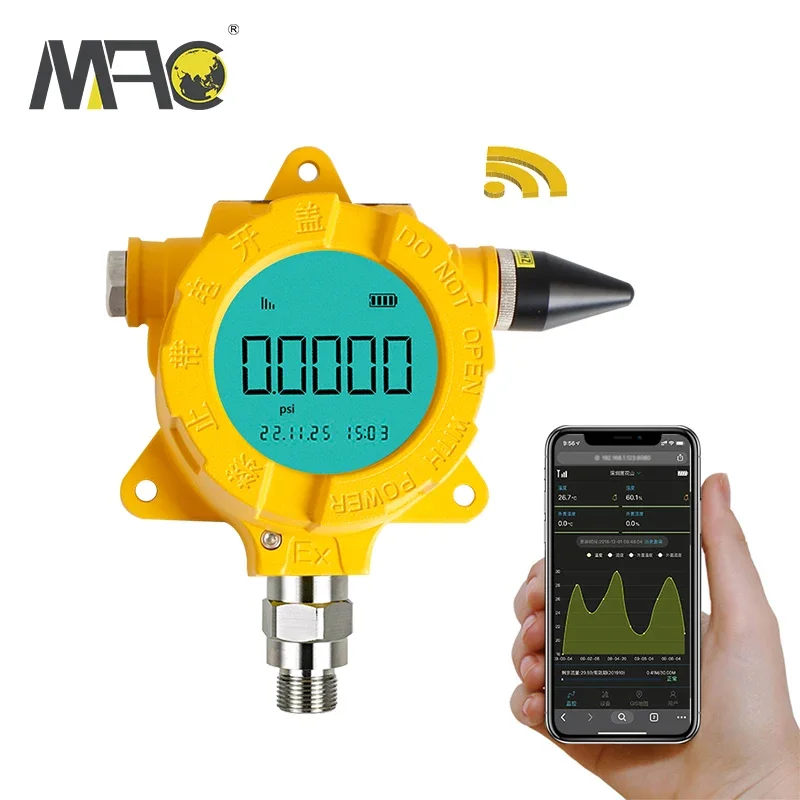 Industrial 4-20mA Battery Powered Zigbee NB-IOT 4G GPRS LoRa Wireless Piezo Liquid Fuel Pressure Transducer Transmitter Sensor