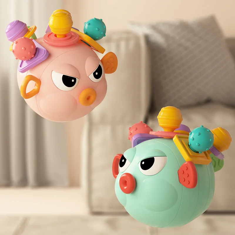 

Ручной силиконовый шарик может укусить и измельчить зубы, развивающие игрушки для новорожденных и маленьких детей в возрасте 0-1, звонные колокольчики