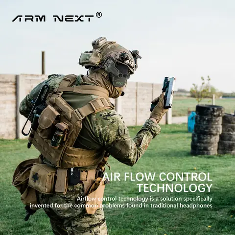 ARM NEXT Taktiskt Headset Utan Pickup och Aktiv Brusreducering Hjälmversion Skyttehörlurar Kommunikationshörlurar PTT 10 best sales förstärkare för headset - №10