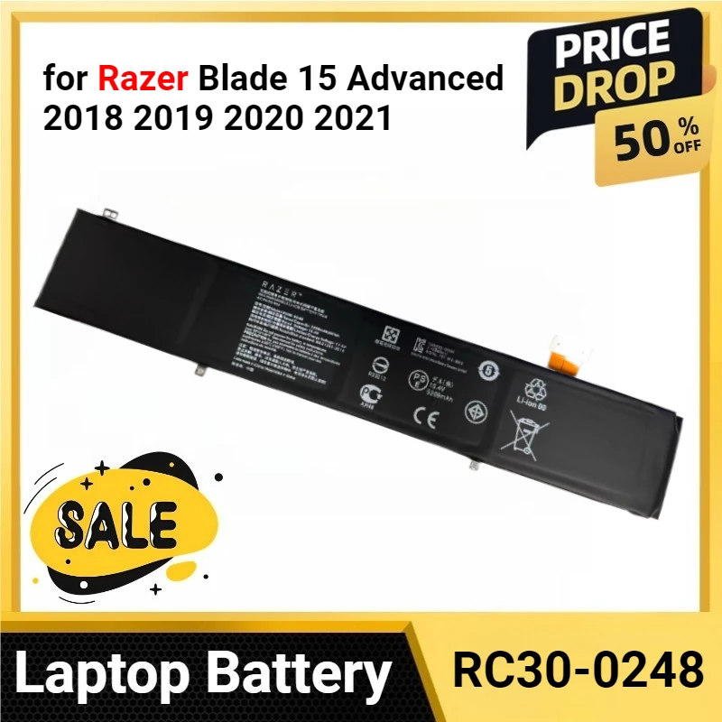 

RC30-0248 Аккумулятор RTX RZ09-02385 RZ09-02386 RZ09-02886 RZ09-03138 для Razer Blade 15 Advanced 2018 2019 2020 2021