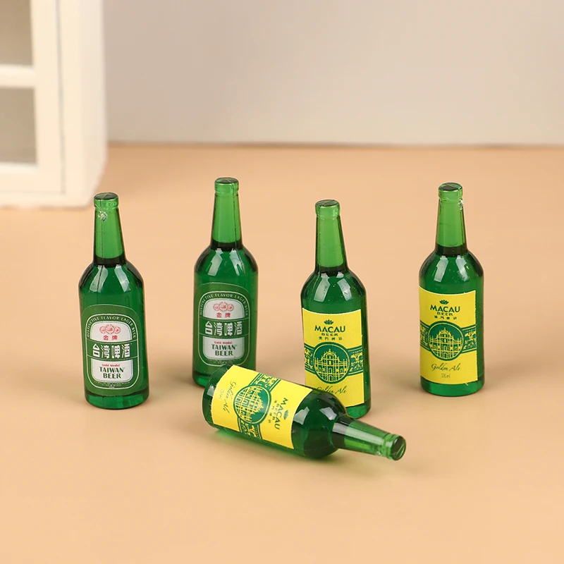 Dollhouse Miniature Beer Model, Drinks Decoration Acessórios, Trolley, Simulation Toys, 1:12