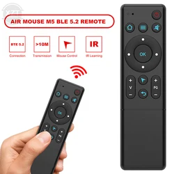 M5 Bluetooth-compatible 5.2 Air Mouse Wireless Remote Control For Smart TV Box TV Projector And PC Smart Home