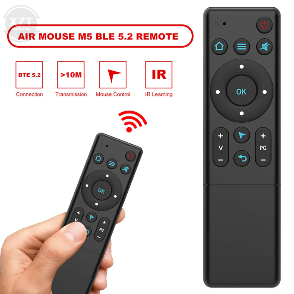 M5 Bluetooth-compatible 5.2 Air Mouse Wireless Remote Control For Smart TV Box TV Projector And PC Smart Home