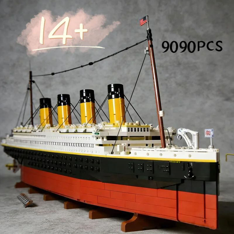 

НОВИНКА 2026: Хит продаж! Конструктор «Титаник» (9090 деталей), большой круизный лайнер, совместимый с 10294, для детей, отличный подарок.